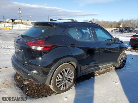 2021 Nissan Kicks SR with VIN 3N1CP5DV4ML488859, listed as a Copart auction lot 44578325 with 65,392 mi miles and Salvage Title. Bid and sale history available at carsss.com. Image 3.