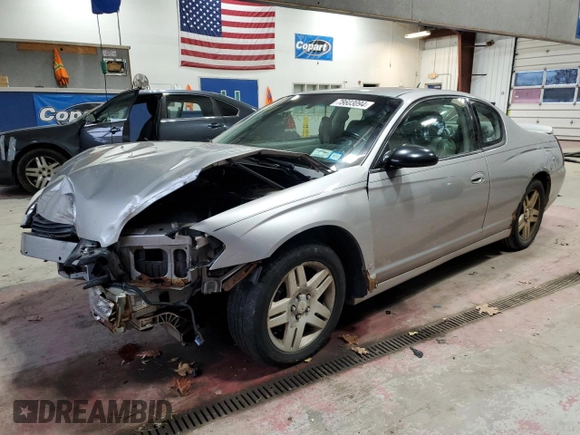 2007 Chevrolet Monte Carlo LT with VIN 2G1WK15K079390319, listed as a Copart auction lot 78603094 with 141,039 mi miles and Salvage Title. Bid and sale history available at carsss.com. Image 1.