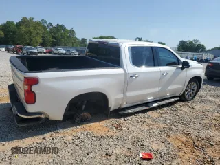 2019 Chevrolet Silverado 1500 LTZ with VIN 3GCUYGED5KG125542, listed as a Copart auction lot 53467455 with 92,053 mi miles and Salvage Title. Bid and sale history available at DreamBid. Image 3.