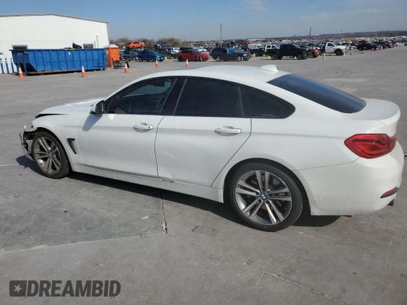 2018 BMW 4 Series 440i with VIN WBA4J5C51JBF07823, listed as a Copart auction lot 44127705 with 64,875 mi miles and Salvage Title. Bid and sale history available at DreamBid. Image 2.