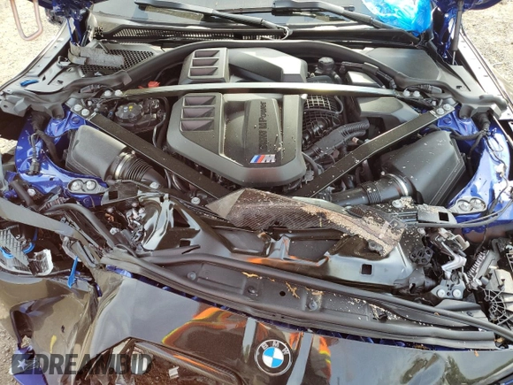 2024 BMW M3 Competition xDrive with VIN WBS43AY05RFT65019, listed as a Copart auction lot 56498975 with Not provided miles and Salvage title. Bid and sale history available at DreamBid. Image 11.