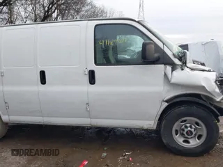 2023 GMC Savana Cargo Van with VIN 1GTW7AFP3P1103644, listed as a IAAI auction lot 41189909 with 138 mi miles. Bid and sale history available at carsss.com. Image 12.
