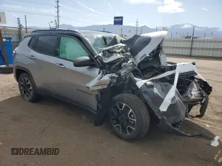 2020 Jeep Compass Trailhawk with VIN 3C4NJDDB4LT132790, listed as a Copart auction lot 49604935 with Not Provided miles and Salvage Title. Bid and sale history available at carsss.com. Image 4.