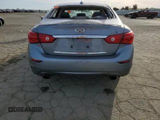 2014 Infiniti Q50 Premium with VIN JN1BV7AP0EM671637, listed as a Copart auction lot 47119015 with 141,459 mi miles and Salvage Title. Bid and sale history available at carsss.com. Image 6.
