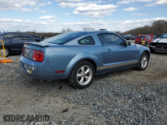 2007 Ford Mustang Deluxe with VIN 1ZVFT80N075264020, listed as a Copart auction lot 50575815 with 99,728 mi miles and Salvage Title. Bid and sale history available at carsss.com. Image 3.