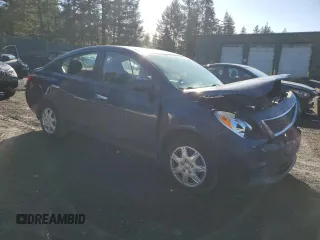 2012 Nissan Versa SV with VIN 3N1CN7AP6CL847182, listed as a Copart auction lot 47076275 with 137,493 mi miles and Salvage Title. Bid and sale history available at carsss.com. Image 4.