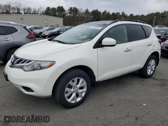 2012 Nissan Murano SV with VIN JN8AZ1MW0CW219609, listed as a Copart auction lot 50136455 with 98,878 mi miles and Salvage Title. Bid and sale history available at carsss.com. Image 1.