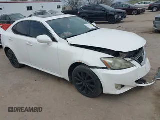 2006 Lexus IS 250 with VIN JTHCK262862008371, listed as a IAAI auction lot 42061562 with 201,598 mi miles and . Bid and sale history available at DreamBid. Image 1.
