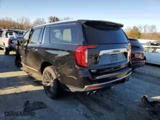 2021 GMC Yukon XL Denali with VIN 1GKS2JKL1MR290903, listed as a Copart auction lot 86250904 with 75,465 mi miles and Salvage Title. Bid and sale history available at carsss.com. Image 2.