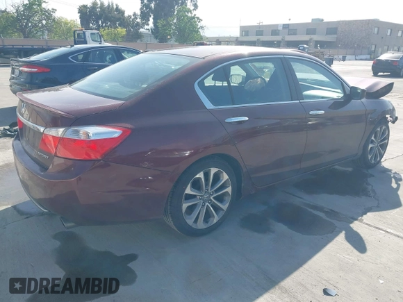 2014 Honda Accord Sport with VIN 1HGCR2F57EA244460, listed as a IAAI auction lot 42057412 with 214,441 mi miles and . Bid and sale history available at carsss.com. Image 4.