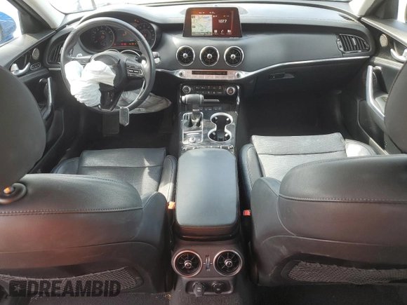 2018 Kia Stinger Premium with VIN KNAE25LA1J6014938, listed as a Copart auction lot 50410295 with 93,668 mi miles and Salvage Title. Bid and sale history available at DreamBid. Image 8.