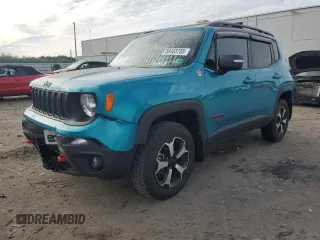 2021 Jeep Renegade Trailhawk z VIN ZACNJDC10MPN36104, wystawiony jako Copart lot #56463785 z przebiegiem 36 114 mil mil oraz Szkoda całkowita • Salvage title. Historia ofert i sprzedaży dostępna na DreamBid. Obrazek 1.
