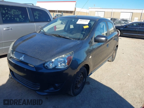 2014 Mitsubishi Mirage DE z VIN ML32A3HJ5EH018428, wystawiony jako IAAI lot #40841804 z przebiegiem 220 950 mil mil oraz . Historia ofert i sprzedaży dostępna na DreamBid. Obrazek 2.
