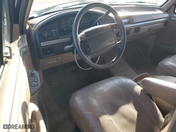 1995 Ford Bronco Custom with VIN 1FMEU15H2SLB84420, listed as a Copart auction lot 80346964 with 174,259 mi miles and Salvage Title. Bid and sale history available at carsss.com. Image 8.