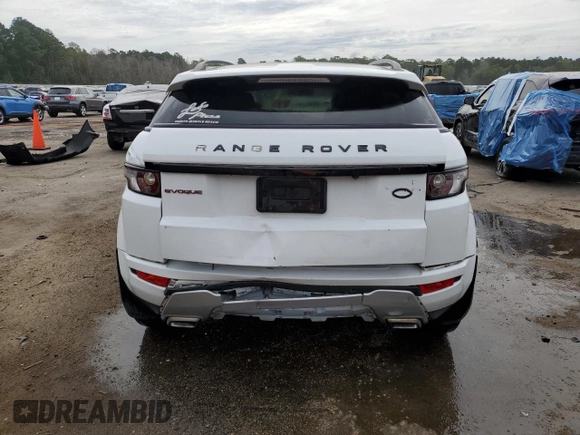 2013 Land Rover Range Rover Evoque Dynamic Premium with VIN SALVT1BG5DH820748, listed as a Copart auction lot 69954154 with 107,657 mi miles and Salvage Title. Bid and sale history available at carsss.com. Image 6.