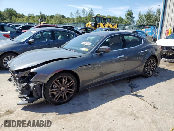 2019 Maserati Ghibli S Q4 GranLusso with VIN ZAM57YTL2K1309855, listed as a Copart auction lot 70747164 with 38,614 mi miles and Salvage Title. Bid and sale history available at carsss.com. Image 1.