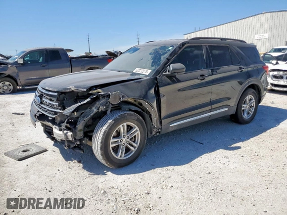 2022 Ford Explorer XLT z VIN 1FMSK7DH3NGA83915, wystawiony jako Copart lot #50222075 z przebiegiem 71 265 mil mil oraz Szkoda całkowita • Salvage title. Historia ofert i sprzedaży dostępna na DreamBid. Obrazek 1.