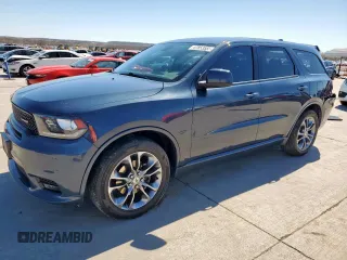 2019 Dodge Durango GT Plus with VIN 1C4RDHDG5KC806483, listed as a Copart auction lot 47853555 with 93,895 mi miles and Salvage Title. Bid and sale history available at carsss.com. Image 1.