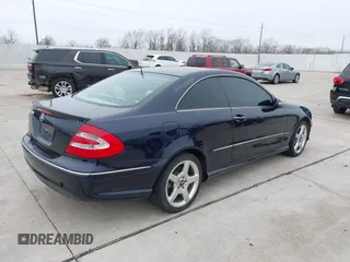 2005 Mercedes-Benz CLK 500 with VIN WDBTJ75J05F145370, listed as a IAAI auction lot 41531094 with 107,162 mi miles and . Bid and sale history available at DreamBid. Image 4.