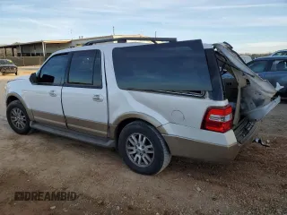 2013 Ford Expedition Max XLT with VIN 1FMJK1H52DEF46663, listed as a Copart auction lot 46062435 with 153,675 mi miles and Salvage title. Bid and sale history available at DreamBid. Image 2.