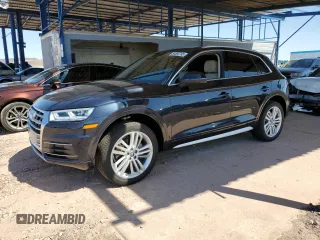 2018 Audi Q5 Premium Plus with VIN WA1BNAFY8J2161015, listed as a Copart auction lot 54365795 with 25,921 mi miles and Salvage Title. Bid and sale history available at carsss.com. Image 1.