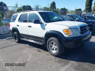 2003 Toyota Sequoia SR5 with VIN 5TDZT34A43S176408, listed as a IAAI auction lot 41828399 with 205,430 mi miles. Bid and sale history available at carsss.com. Image 1.