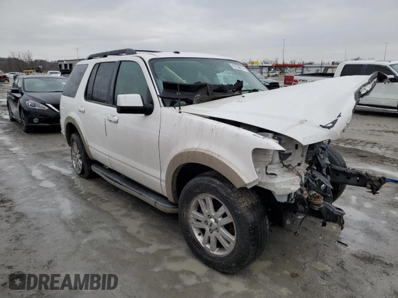 2010 Ford Explorer Eddie Bauer with VIN 1FMEU7EEXAUA45976, listed as a Copart auction lot 40256614 with Not Provided miles and Salvage Title. Bid and sale history available at carsss.com. Image 4.