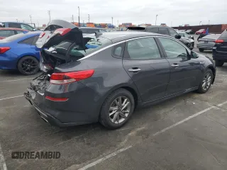 2019 Kia Optima LX with VIN 5XXGT4L38KG327847, listed as a Copart auction lot 55246455 with 88,649 mi miles and Salvage Title. Bid and sale history available at carsss.com. Image 3.