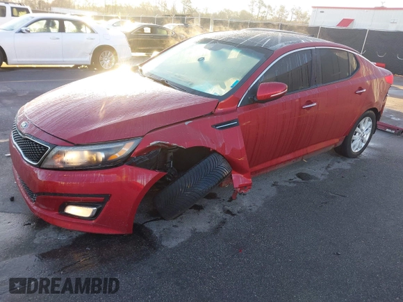 2014 Kia Optima EX with VIN 5XXGN4A7XEG311475, listed as a IAAI auction lot 41763377 with 304,190 mi miles and . Bid and sale history available at carsss.com. Image 2.