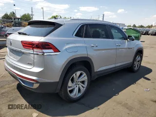 2020 Volkswagen Atlas SEL with VIN 1V2MC2CA6LC207180, listed as a Copart auction lot 61942554 with 58,814 mi miles and Clean title. Bid and sale history available at DreamBid. Image 3.