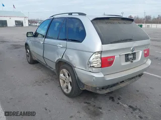 2006 BMW X5 4.4i with VIN 5UXFB53516LV22960, listed as a IAAI auction lot 41490908 with 281,285 mi miles. Bid and sale history available at carsss.com. Image 3.
