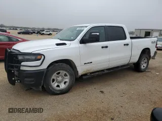 2025 Ram 1500 with VIN 1C6SRFNP3SN608731, listed as a Copart auction lot 42636735 with 7,736 mi miles and Salvage title. Bid and sale history available at DreamBid. Image 1.