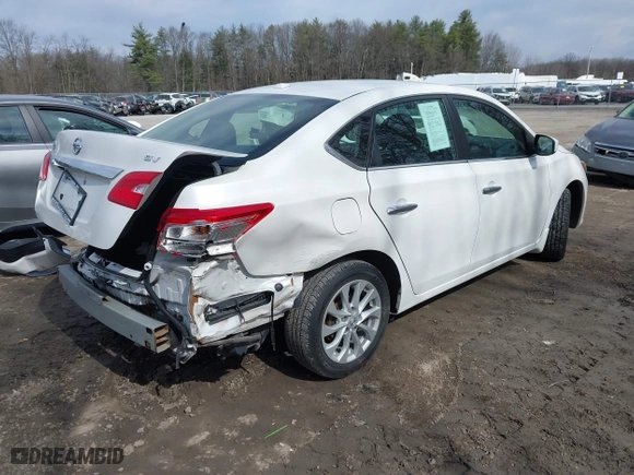 2019 Nissan Sentra SR with VIN 3N1AB7AP3KY380708, listed as a IAAI auction lot 41846673 with 35,440 mi miles. Bid and sale history available at carsss.com. Image 4.