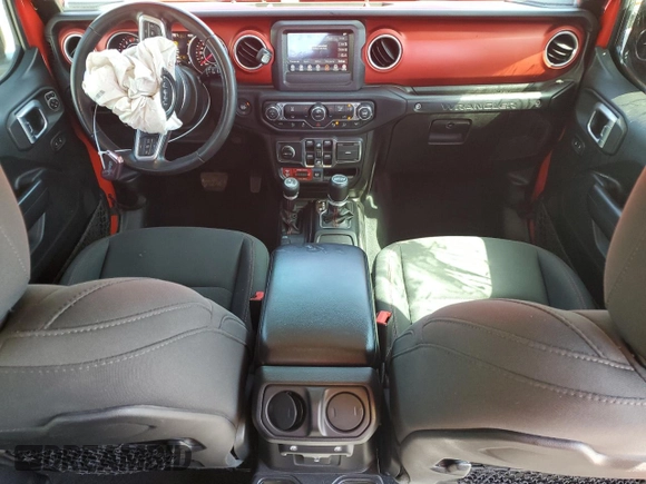 2019 Jeep Wrangler Unlimited Rubicon with VIN 1C4HJXFN7KW519171, listed as a Copart auction lot 56251325 with 69,094 mi miles and Salvage title. Bid and sale history available at DreamBid. Image 8.