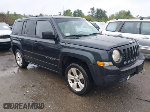 2014 Jeep Patriot Latitude with VIN 1C4NJRFB6ED689459, listed as a IAAI auction lot 42197469 with 202,899 mi miles. Bid and sale history available at carsss.com. Image 1.