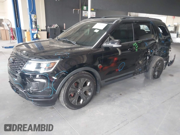 2018 Ford Explorer Sport with VIN 1FM5K8GT8JGB63417, listed as a IAAI auction lot 42580264 with 106,103 mi miles and . Bid and sale history available at DreamBid. Image 21.