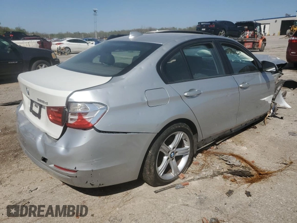 2014 BMW 3 Series 320i xDrive with VIN WBA3C3G58ENS70849, listed as a Copart auction lot 52045365 with 0 mi miles and Salvage Title. Bid and sale history available at carsss.com. Image 3.
