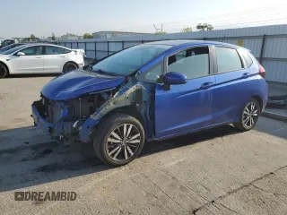 2019 Honda Fit EX with VIN 3HGGK5H81KM743381, listed as a Copart auction lot 52186255 with 28,657 mi miles and Salvage Title. Bid and sale history available at DreamBid. Image 1.