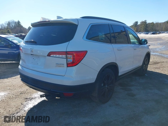 2021 Honda Pilot Special Edition with VIN 5FNYF6H2XMB030592, listed as a IAAI auction lot 41479543 with 16,433 mi miles and . Bid and sale history available at DreamBid. Image 4.