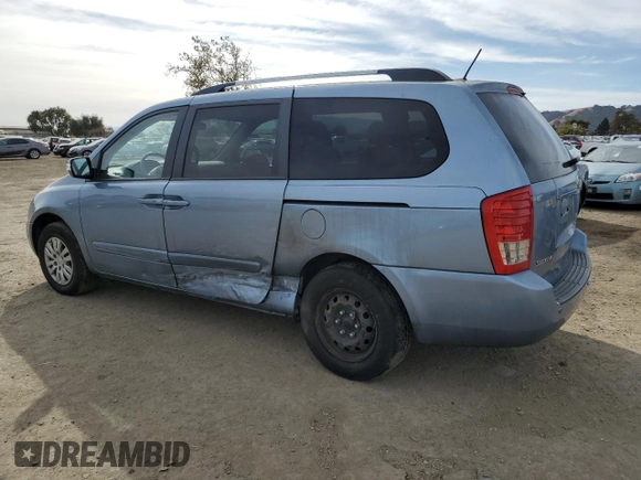 2012 Kia Sedona LX with VIN KNDMG4C7XC6418645, listed as a Copart auction lot 79535074 with 130,023 mi miles and Salvage Title. Bid and sale history available at DreamBid. Image 2.