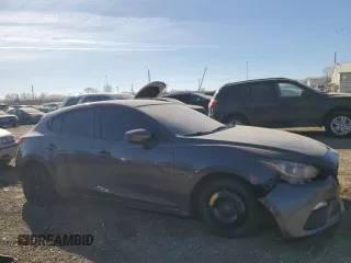 2014 Mazda 3 i Sport with VIN JM1BM1K7XE1186810, listed as a Copart auction lot 42239495 with 136,947 mi miles and Salvage Title. Bid and sale history available at DreamBid. Image 4.