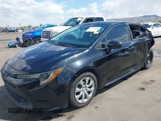 2020 Toyota Corolla LE with VIN 5YFEPRAE8LP105914, listed as a IAAI auction lot 41955118 with 72,301 mi miles. Bid and sale history available at carsss.com. Image 2.