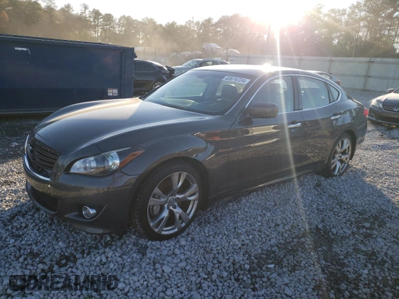 2012 Infiniti M37 with VIN JN1BY1AP8CM332769, listed as a Copart auction lot 83674724 with 416,482 mi miles and Salvage Title. Bid and sale history available at carsss.com. Image 1.