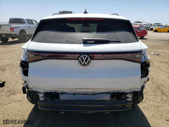 2021 Volkswagen ID.4 Pro with VIN WVGRMPE2XMP062402, listed as a Copart auction lot 48368163 with 11,211 mi miles. Bid and sale history available at carsss.com. Image 6.