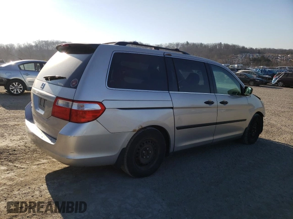 2006 Honda Odyssey LX with VIN 5FNRL38266B014131, listed as a Copart auction lot 48244525 with 265,426 mi miles and Salvage Title. Bid and sale history available at carsss.com. Image 3.