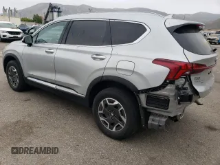 2021 Hyundai Santa Fe Hybrid Blue with VIN KM8S2DA1XMU006125, listed as a Copart auction lot 76073644 with 30,357 mi miles and Salvage Title. Bid and sale history available at carsss.com. Image 2.