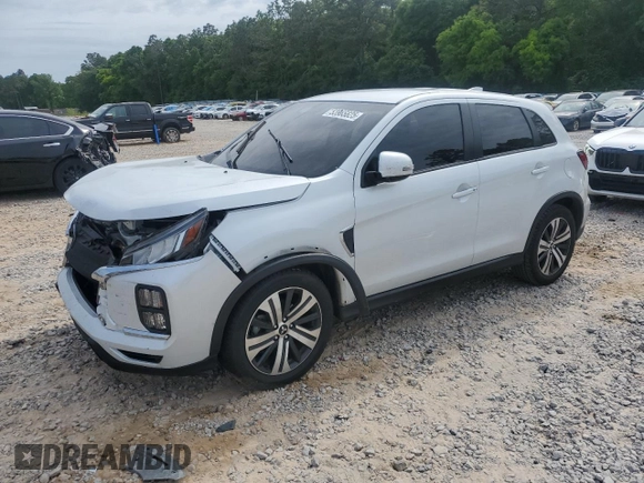 2022 Mitsubishi Outlander SE with VIN JA4APVAU5NU024156, listed as a Copart auction lot 53965825 with 55,627 mi miles and Salvage title. Bid and sale history available at DreamBid. Image 1.