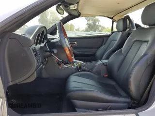 2001 Mercedes-Benz SLK-Class with VIN WDBKK65F61F225362, listed as a Copart auction lot 53525495 with 119,349 mi miles and Salvage Title. Bid and sale history available at carsss.com. Image 7.
