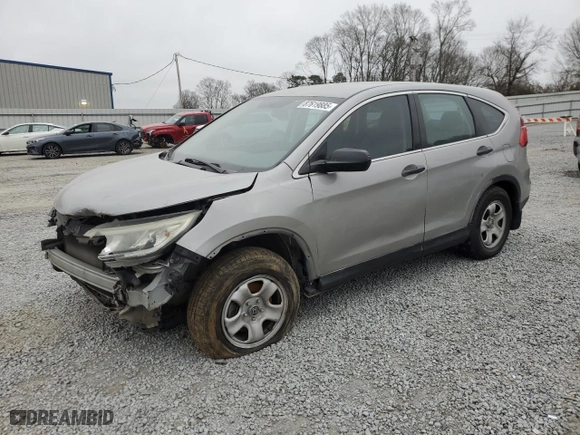 2015 Honda CR-V LX with VIN 2HKRM3H31FH559743, listed as a Copart auction lot 87619885 with 0 mi miles and Salvage Title. Bid and sale history available at carsss.com. Image 1.