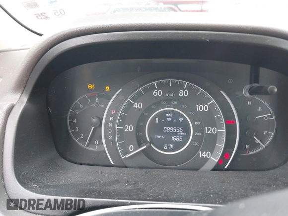 2013 Honda CR-V EX-L with VIN 5J6RM3H75DL014036, listed as a IAAI auction lot 41911731 with 89,936 mi miles and . Bid and sale history available at DreamBid. Image 7.
